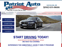 Tablet Screenshot of patriot-auto.com